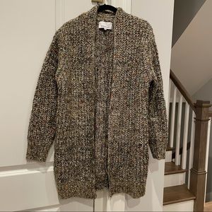Heartloom multi-colored/metallic gold cardigan